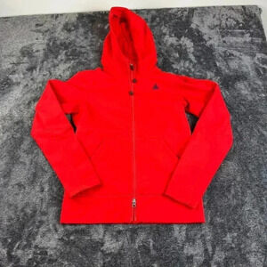 Nike ACG Full Zip Hoodie Soft Shell Jacket Women's S Red Pockets Athletic